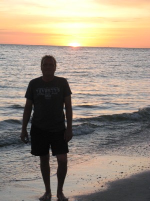Herren i solnegang på Sanibel